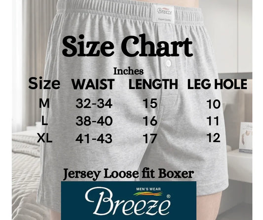 Pack of 3 Mens Cotton Boxers Loose Fit