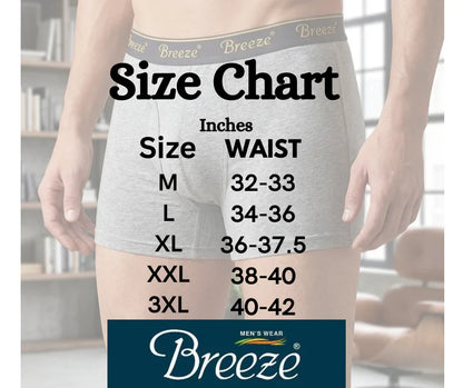 Pack of 3 Mens Cotton Boxers Assorted Colors