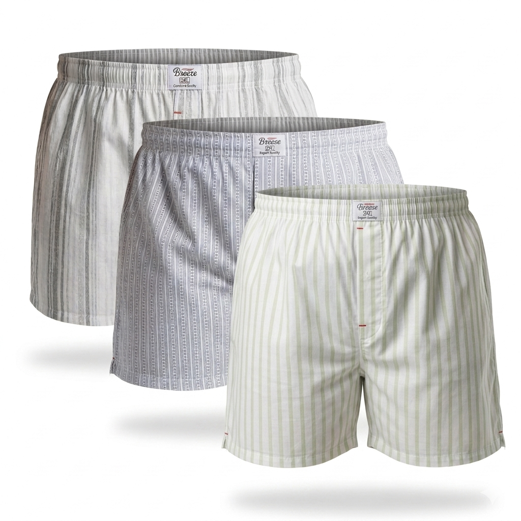 XXL Woven Boxers Pack of 3 D2