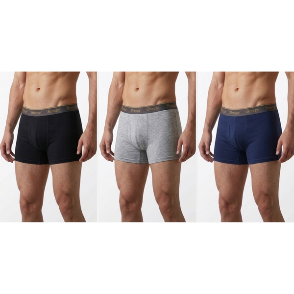 Pack of 3 Mens Cotton Boxers Assorted Colors