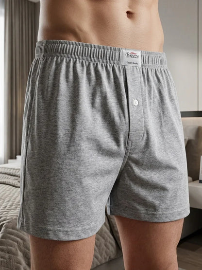 Pack of 3 Mens Cotton Boxers Loose Fit