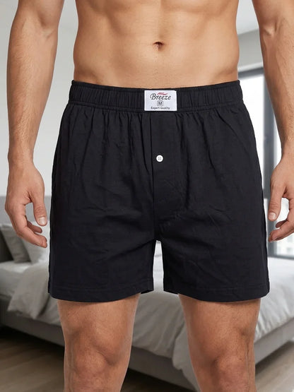 Pack of 3 Mens Cotton Boxers Loose Fit