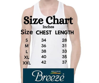 Pack of 3 Mens vest (sleeveless)