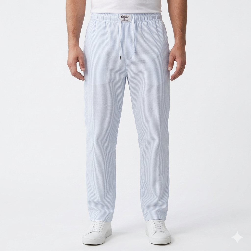 Mens Trouser Blue Lining