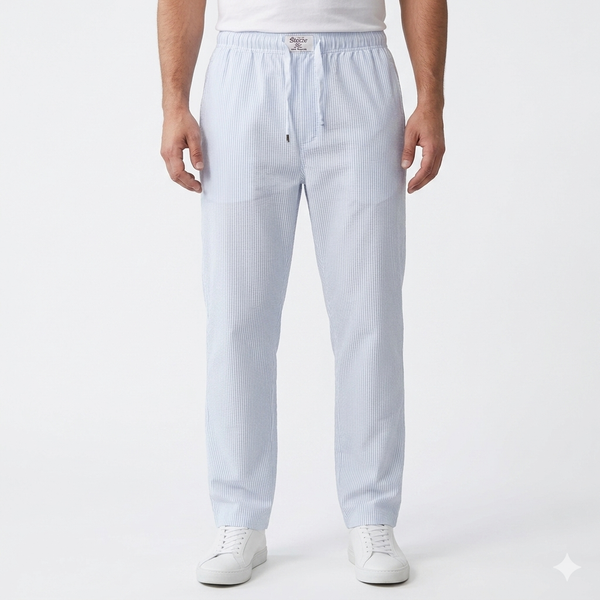 Mens Trouser Blue Lining