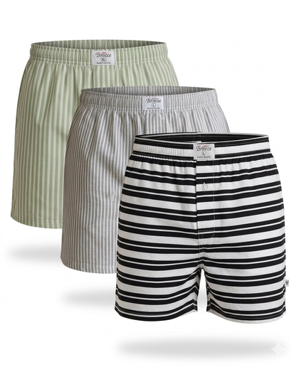 Pack of 3 Mens Woven Boxers Size L
